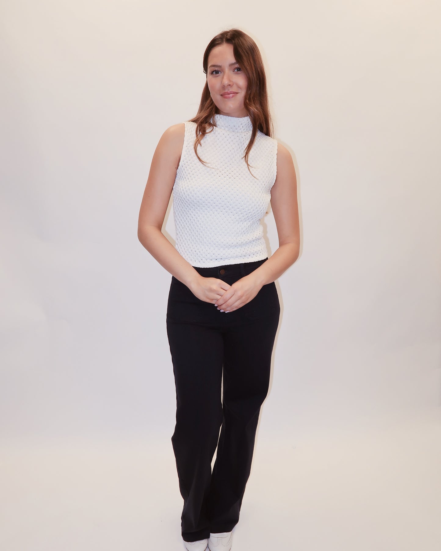 Carrie Mock Neck Tank