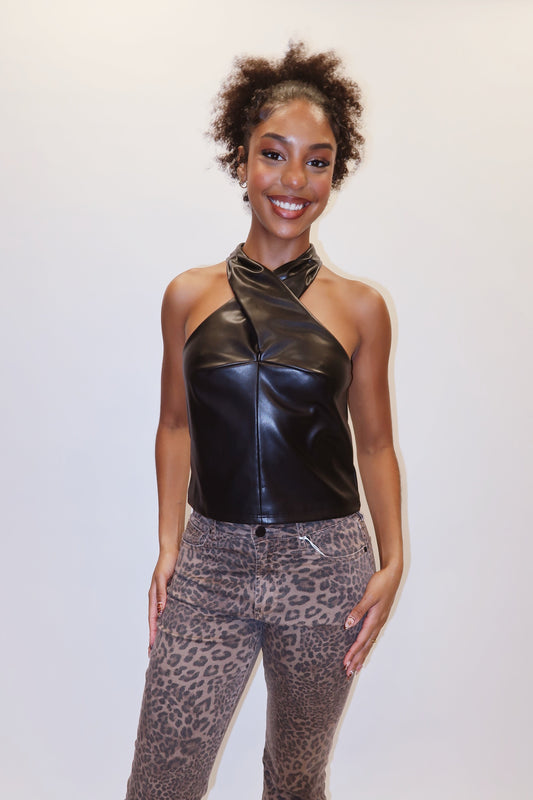 Steve Madden Marcelle Leather Top