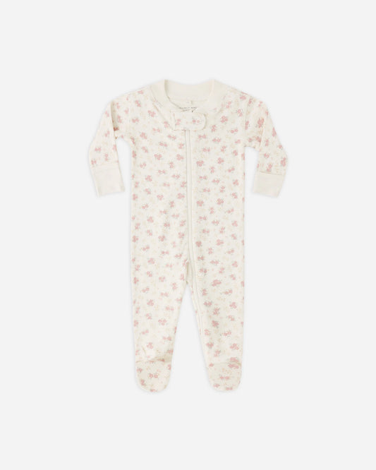 Flower Field Zip Footie