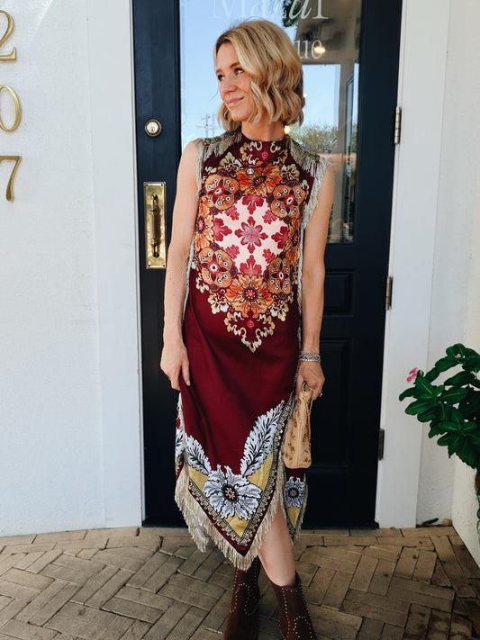Madisyn Fringe Midi Dress
