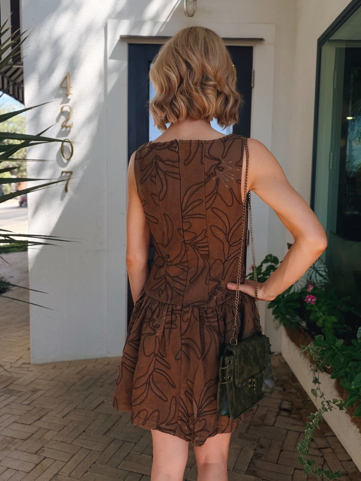 Fia Embroidered Mini Dress