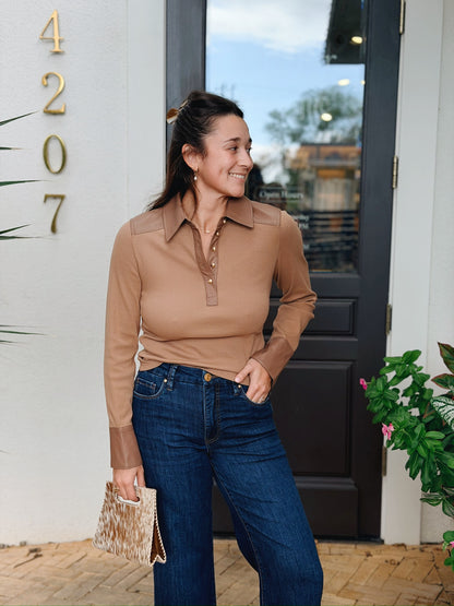 Brenda Tan Polo Top