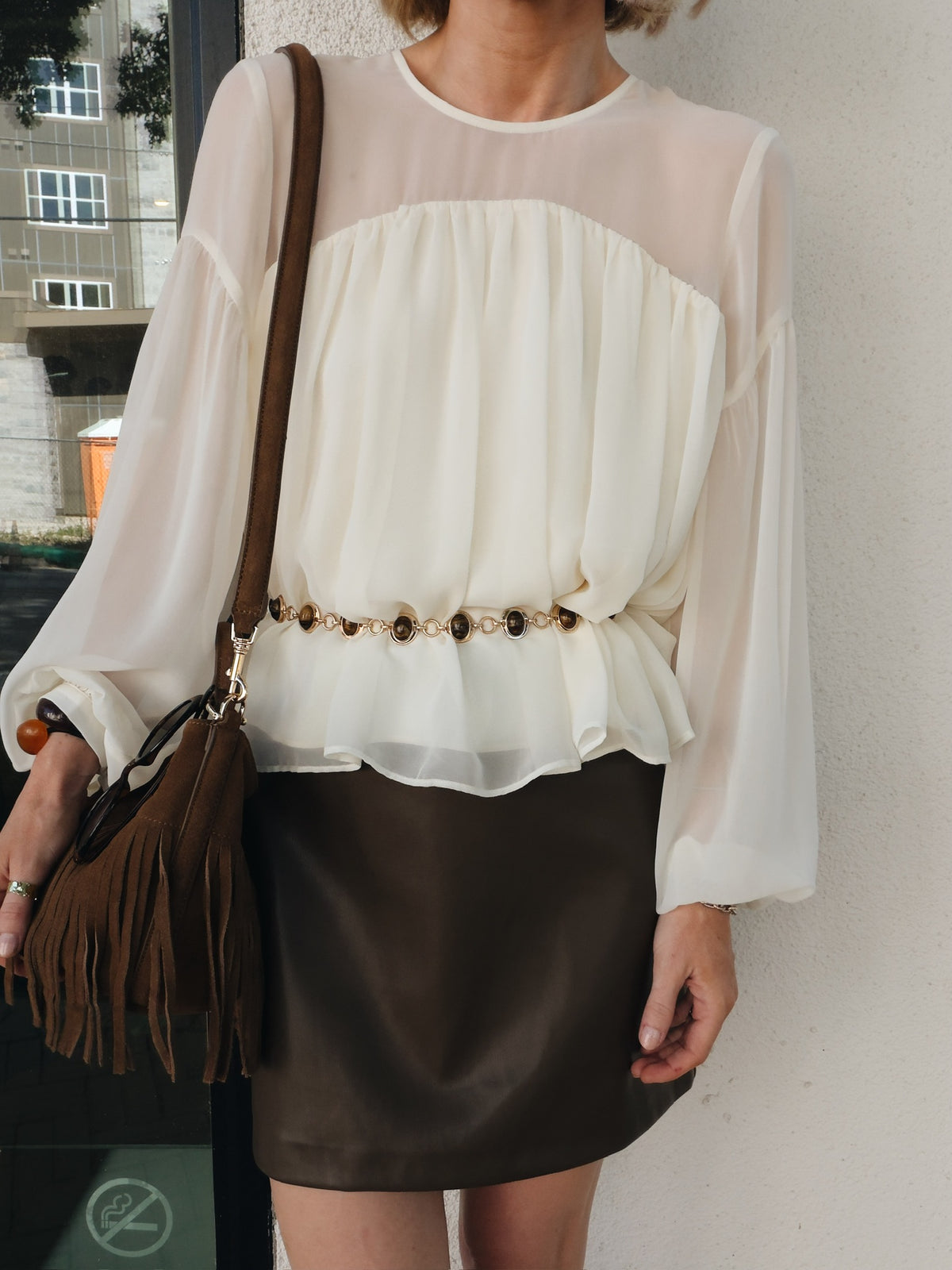 Cindi Cocoa Mini Skirt