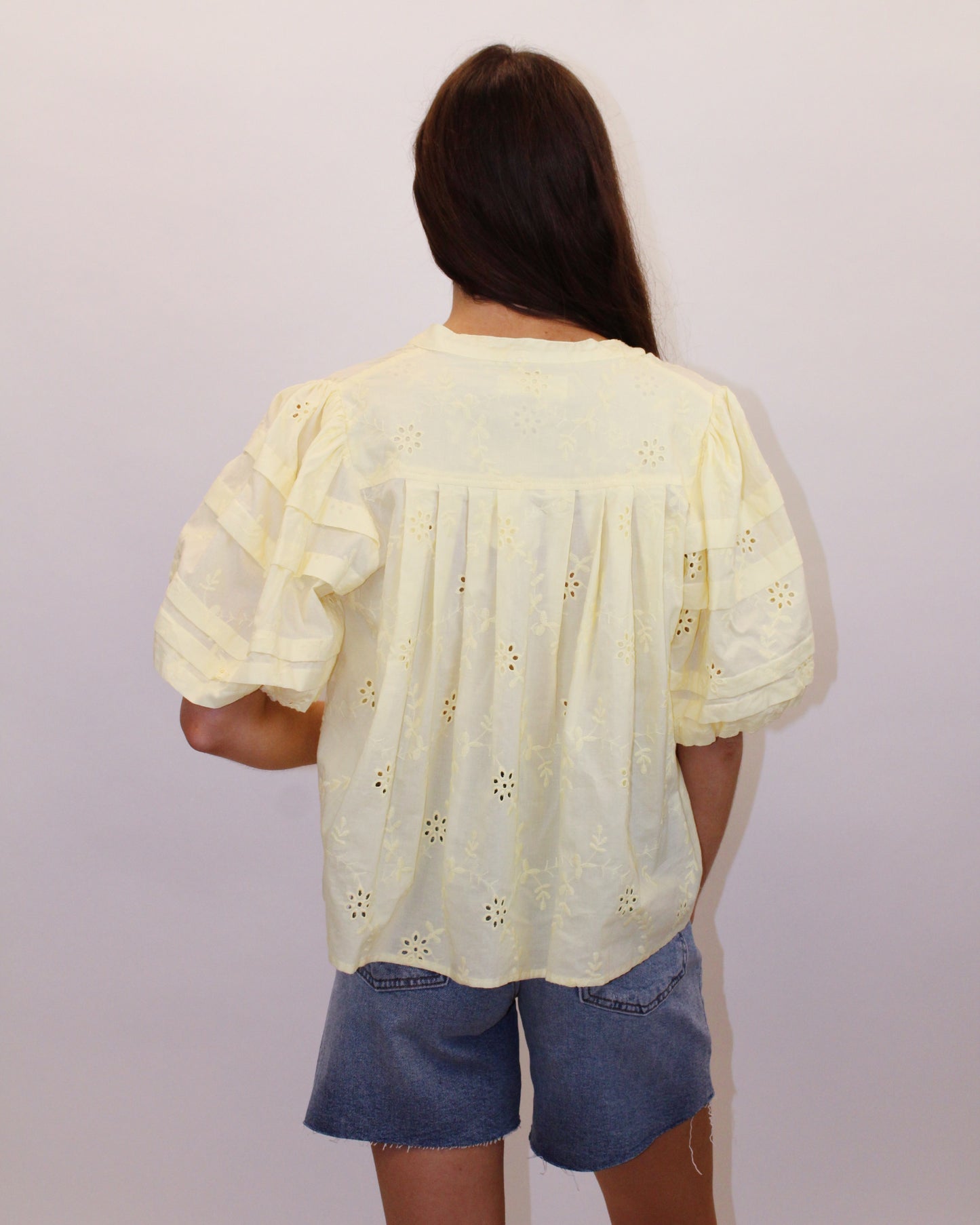 Bella Butter Yellow Bubble Top