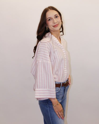 Leo Striped Button Down
