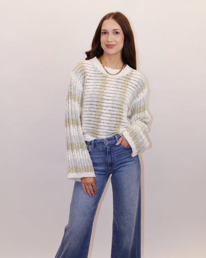 Natalie Crew Neck Stripe Sweater