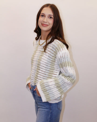 Natalie Crew Neck Stripe Sweater