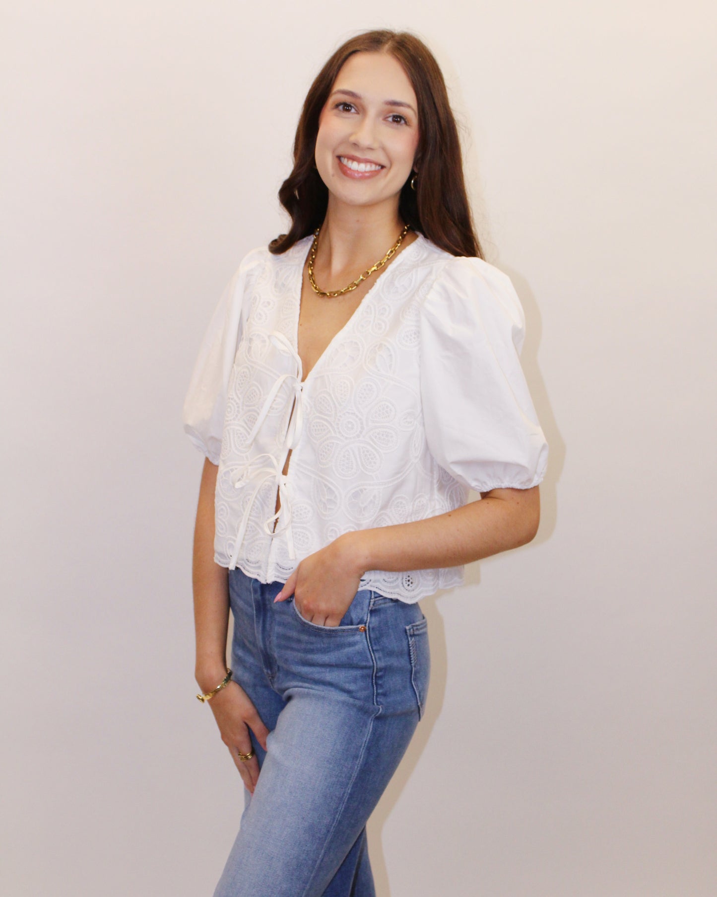 Yazmena Embroidered Blouse