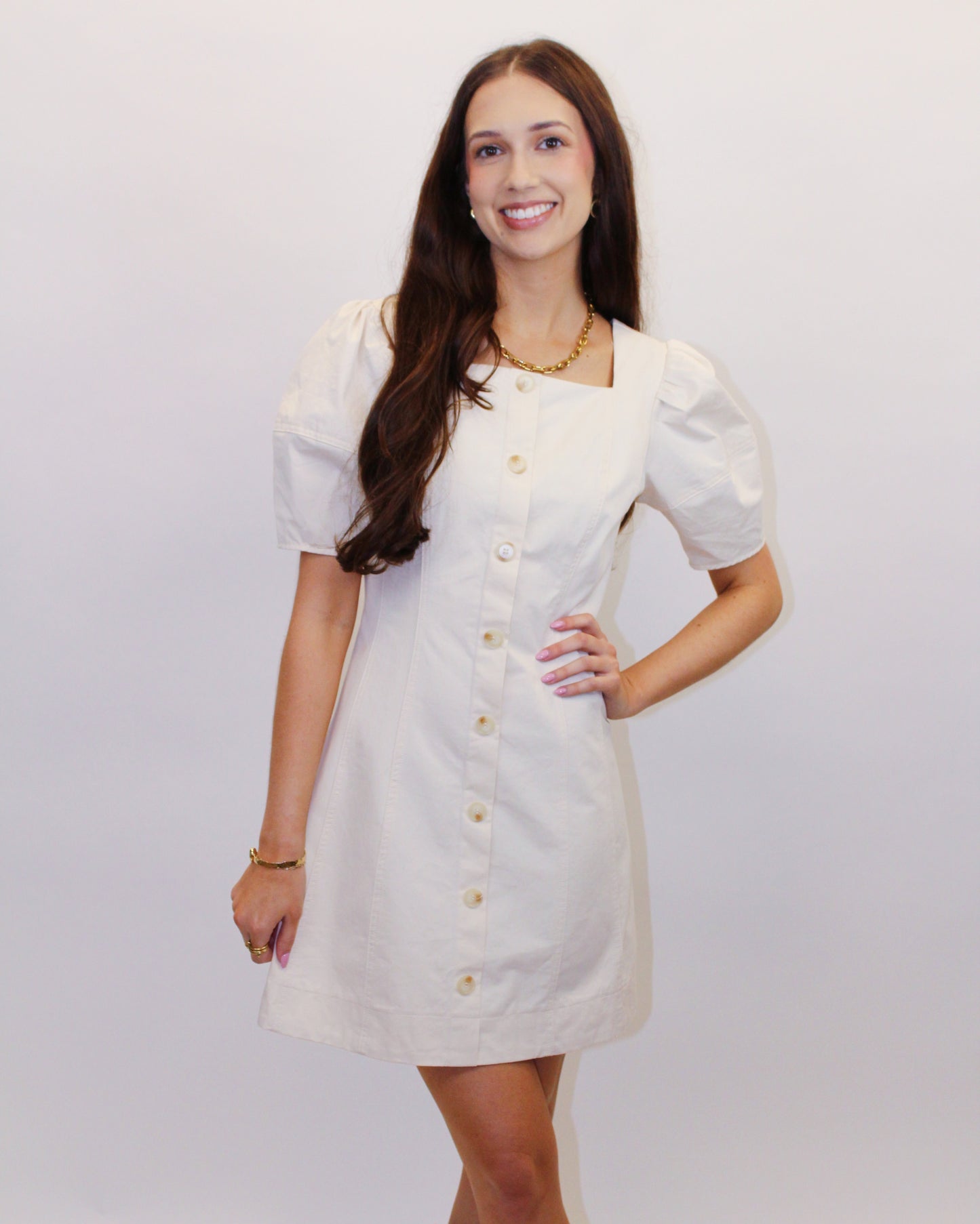 Ella Puff Sleeve Mini Dress
