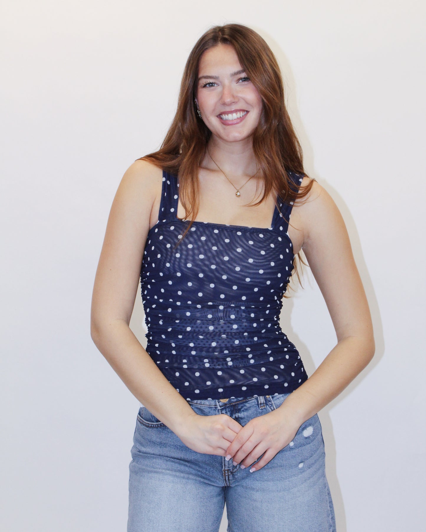 RORRY POLKA DOT KNIT TOP