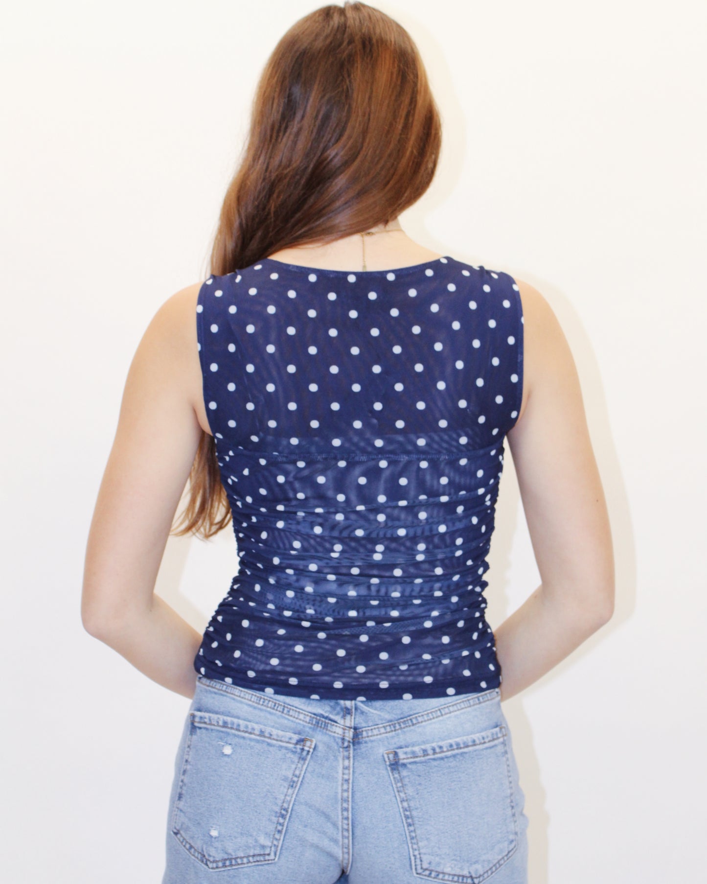 RORRY POLKA DOT KNIT TOP
