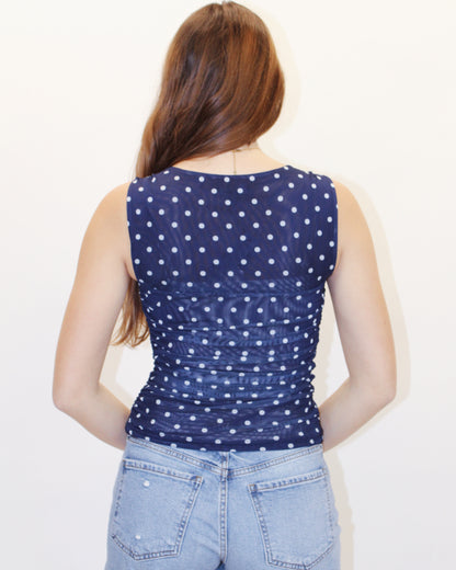RORRY POLKA DOT KNIT TOP