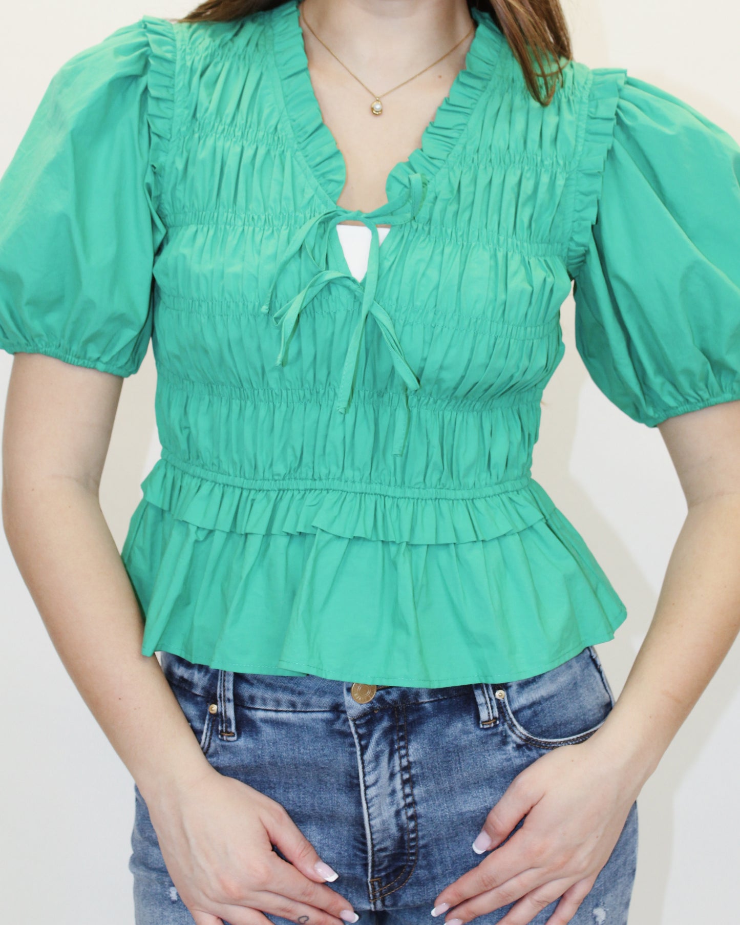 Shenna Smocked Blouse