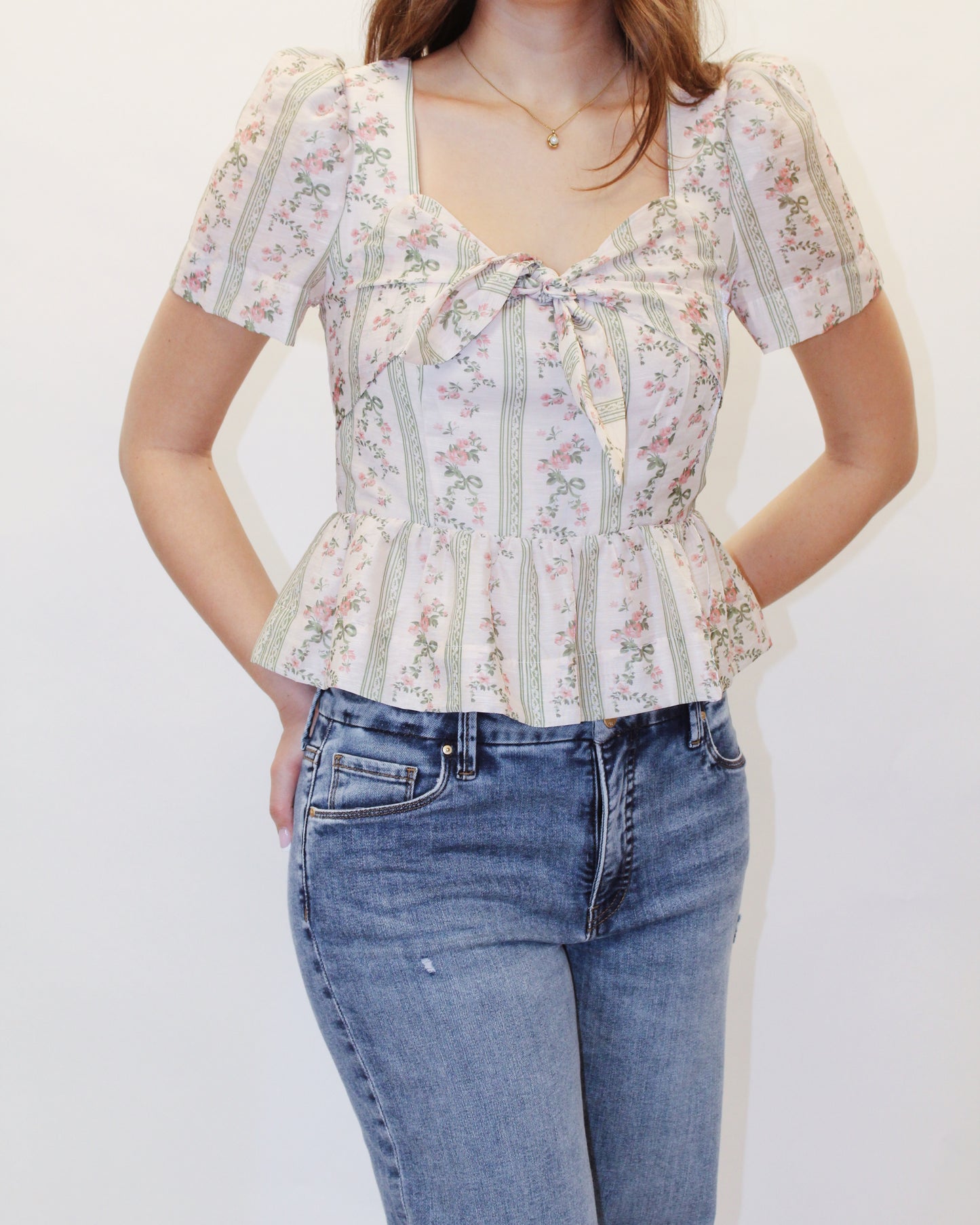Whitney Floral Puff Sleeve Top