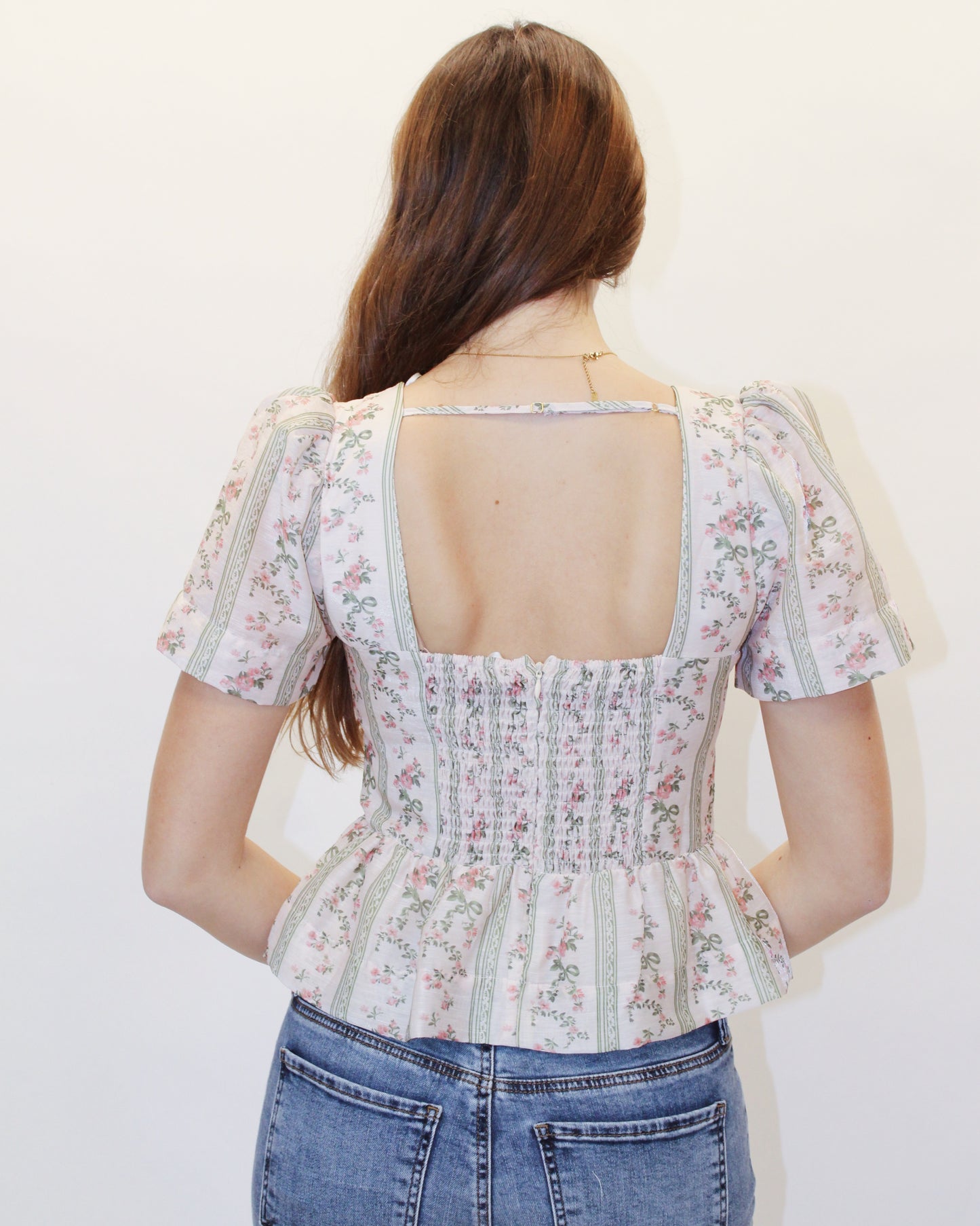 Whitney Floral Puff Sleeve Top