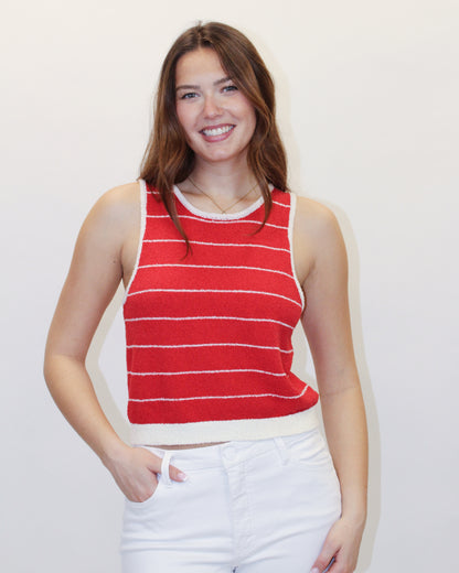 Ella Striped Sweater Tank