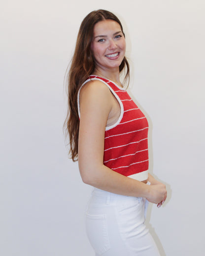 Ella Striped Sweater Tank