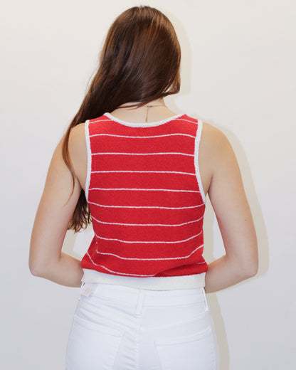 Ella Striped Sweater Tank