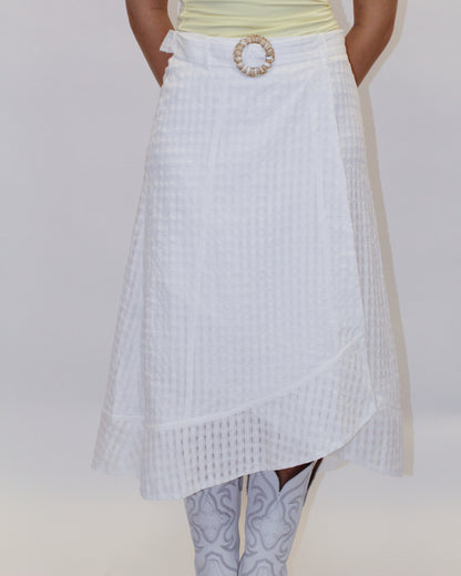 Erin Buckle Midi Skirt