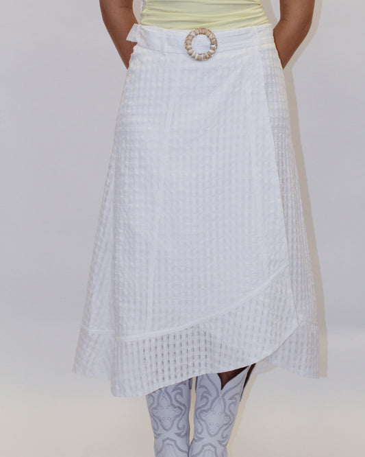 Erin Buckle Midi Skirt