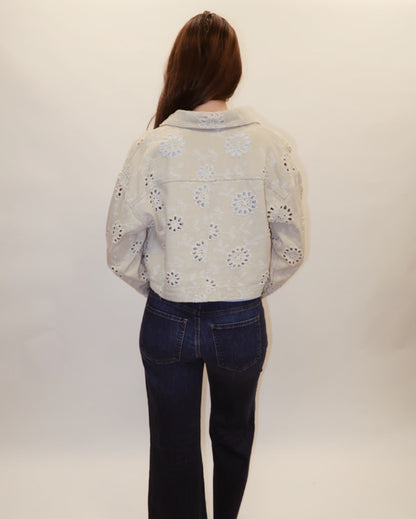 Kami Eyelet Button Up Jacket