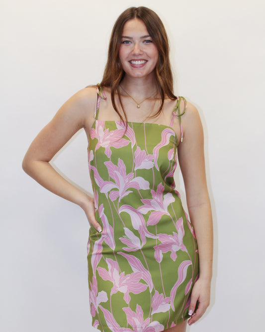 Flora Tropical Mini Dress