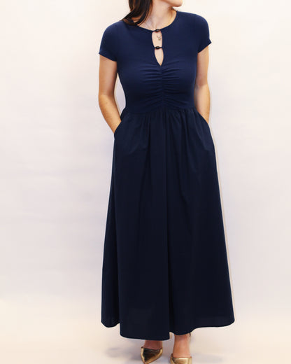 Arleth Midi Navy Dress