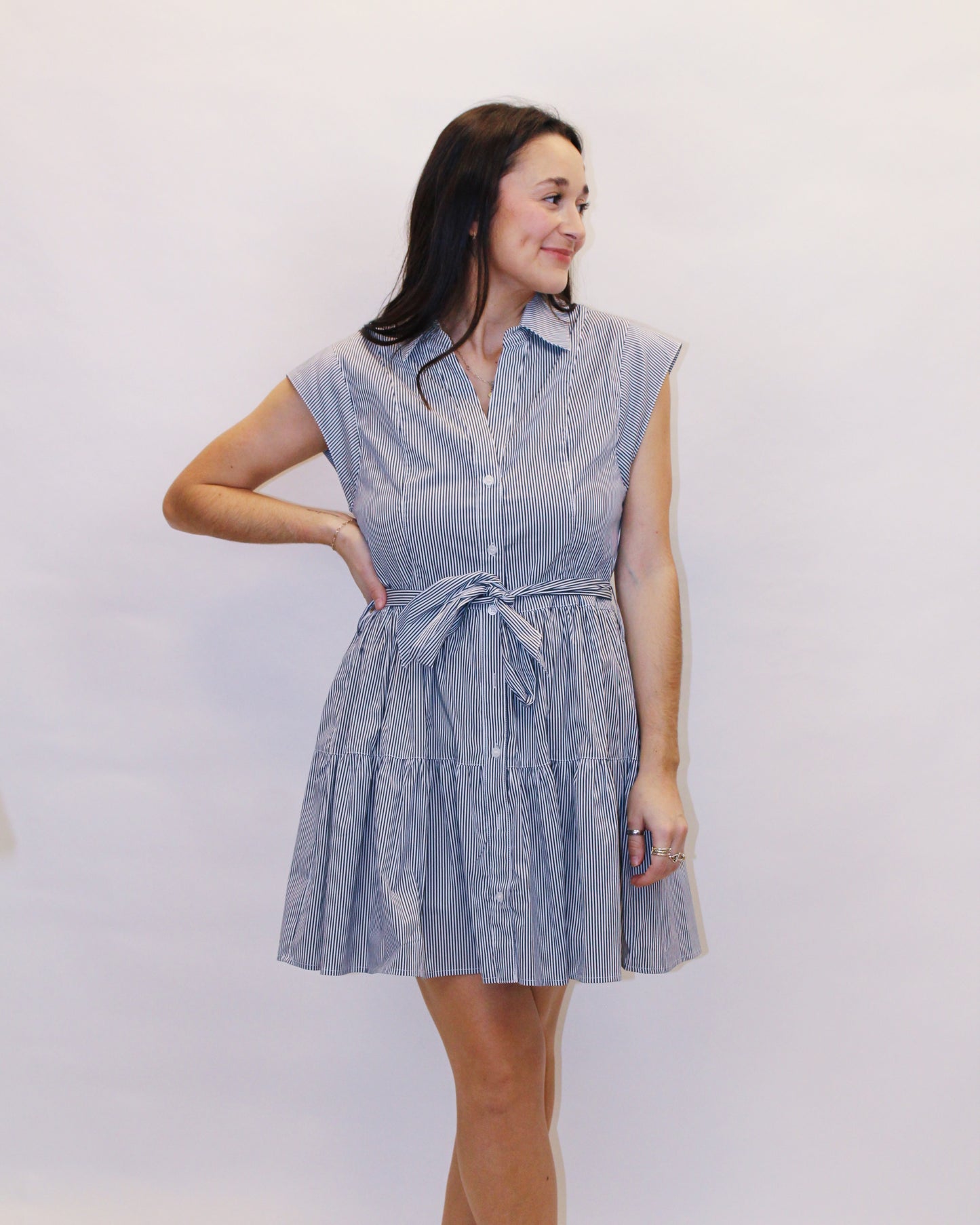 Marianne Striped Mini Dress