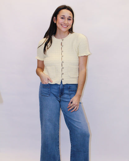 Tiffany Ruffled Knit Sweater