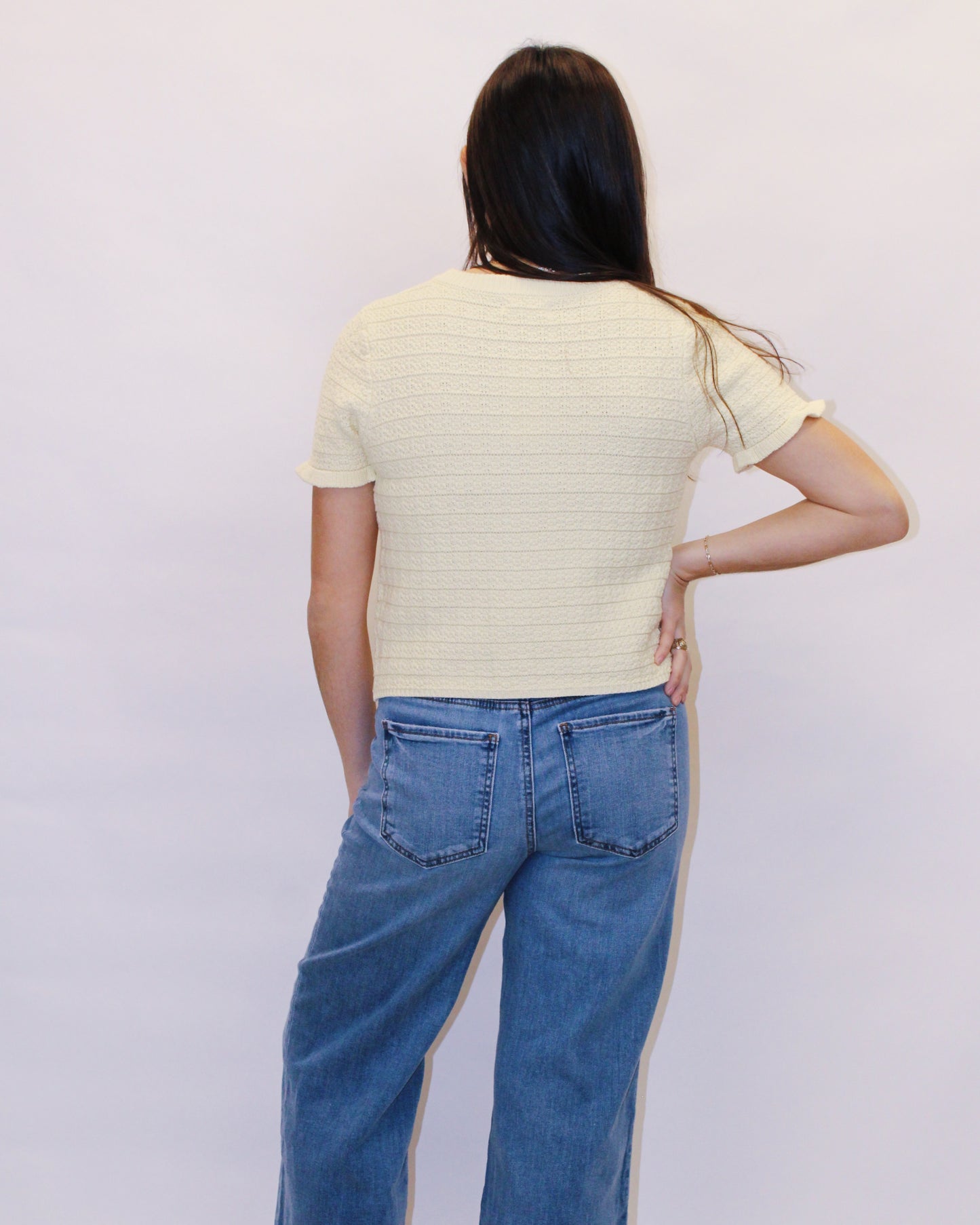 Tiffany Ruffled Knit Sweater