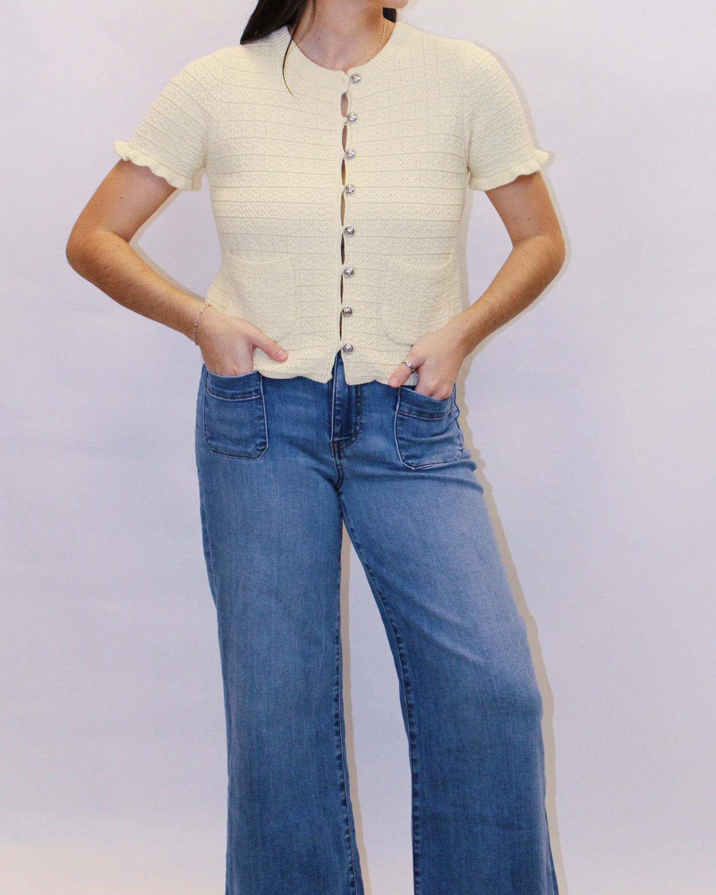 Tiffany Ruffled Knit Sweater