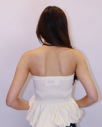 Reigha Strapless Bubble Top