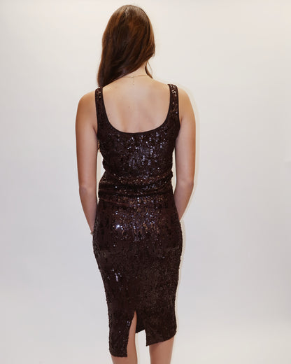 Chloe Sequin Midi Skirt