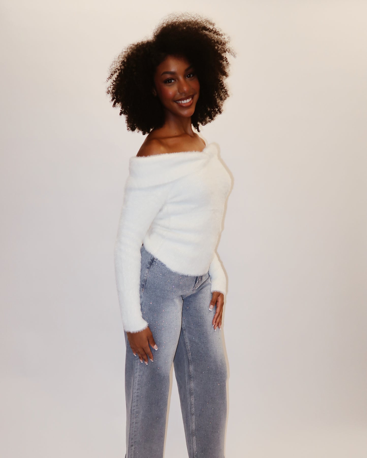 Laura Off Shoulder Sweater