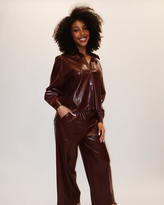 FRNCH Michaux Leather Pant