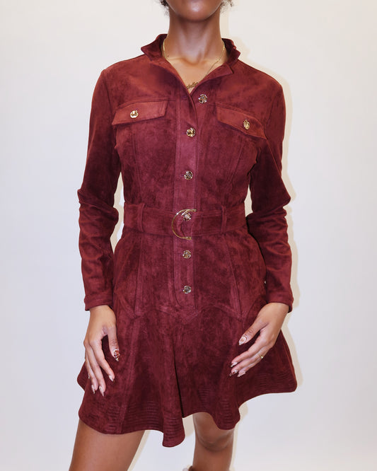 Laurie Belted Long Sleeve Mini Dress