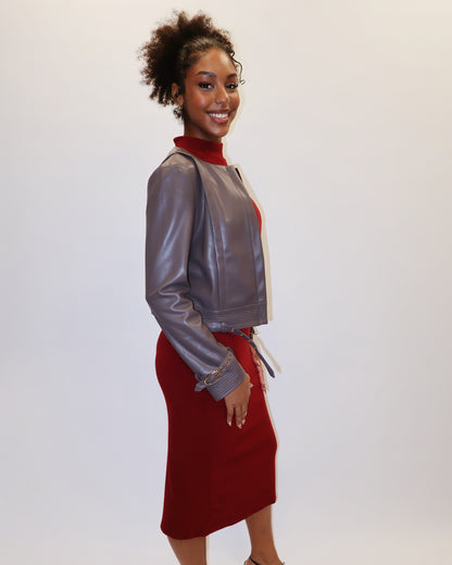 Karina Grimaldi Natalie Vegan Leather Jacket