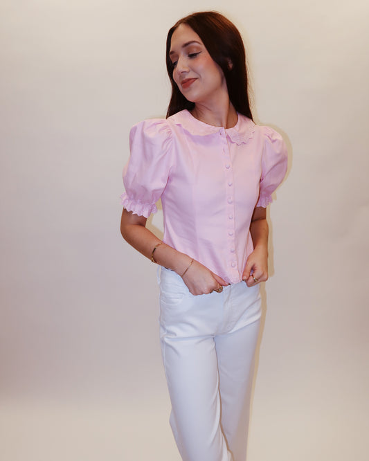 Jaelyn Pink Top