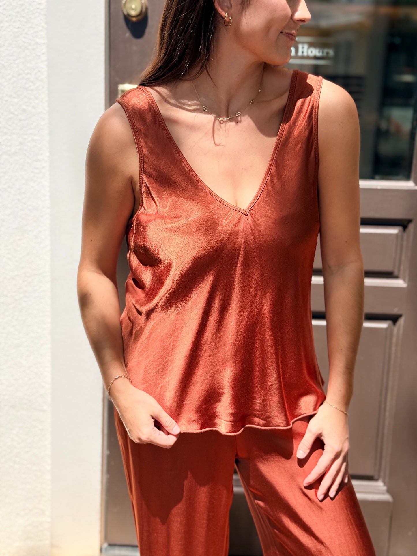 Brenna Rust Tank Top