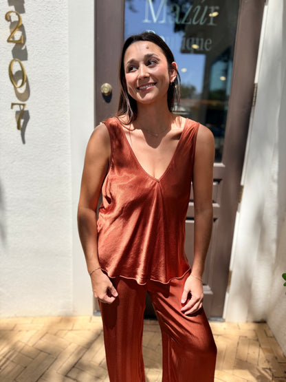 Brenna Rust Tank Top