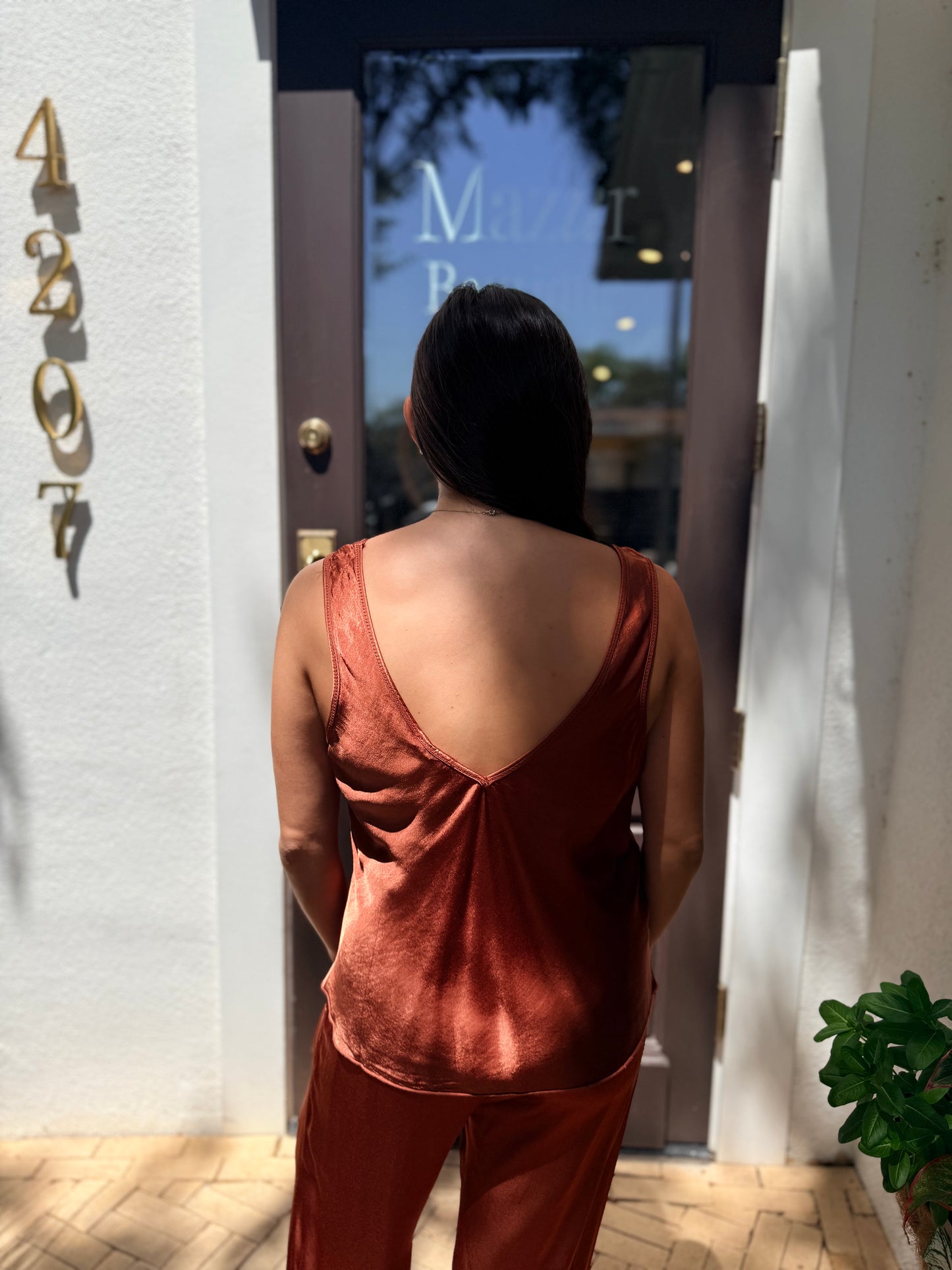Brenna Rust Tank Top