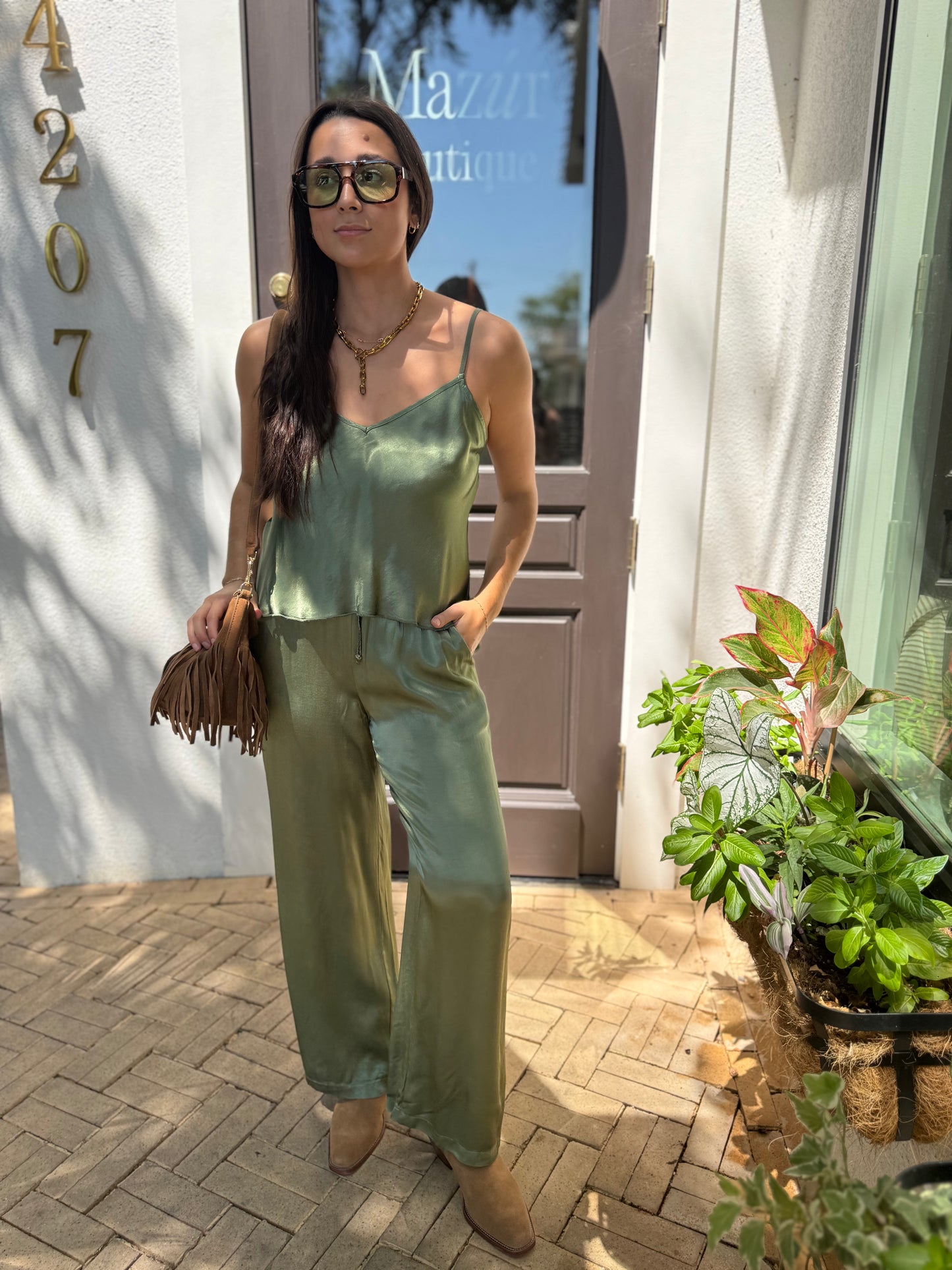 Florence Green Tank Top