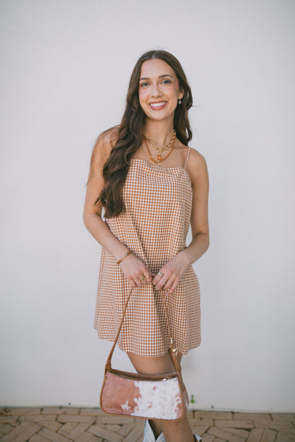Daisy Gingham Mini Dress