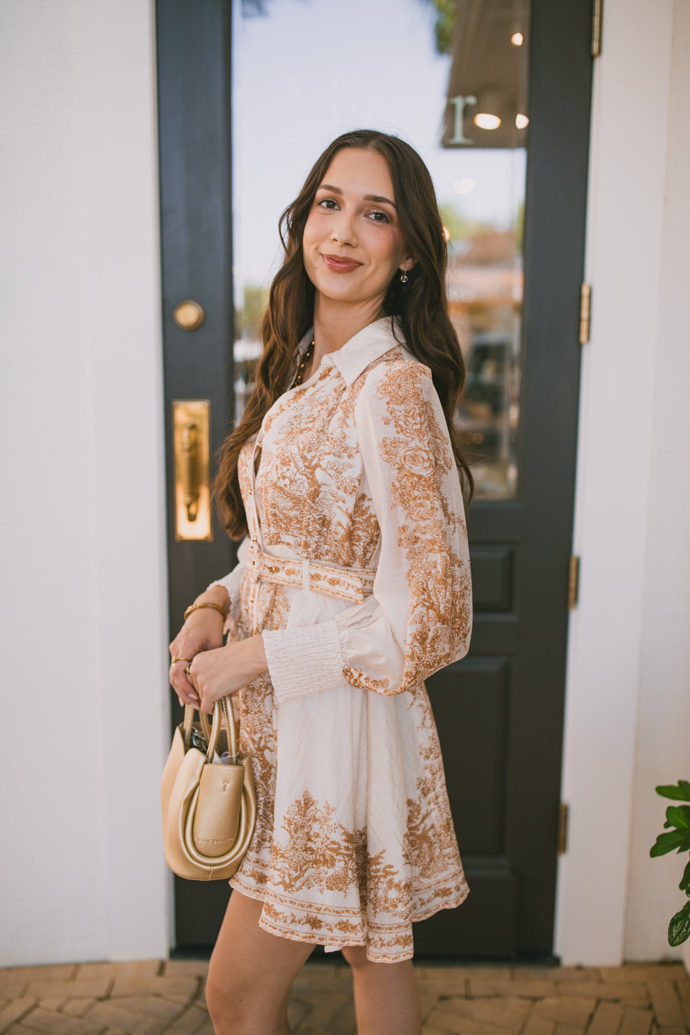 Zoi Belted Mini Dress
