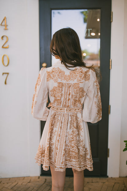 Zoi Belted Mini Dress