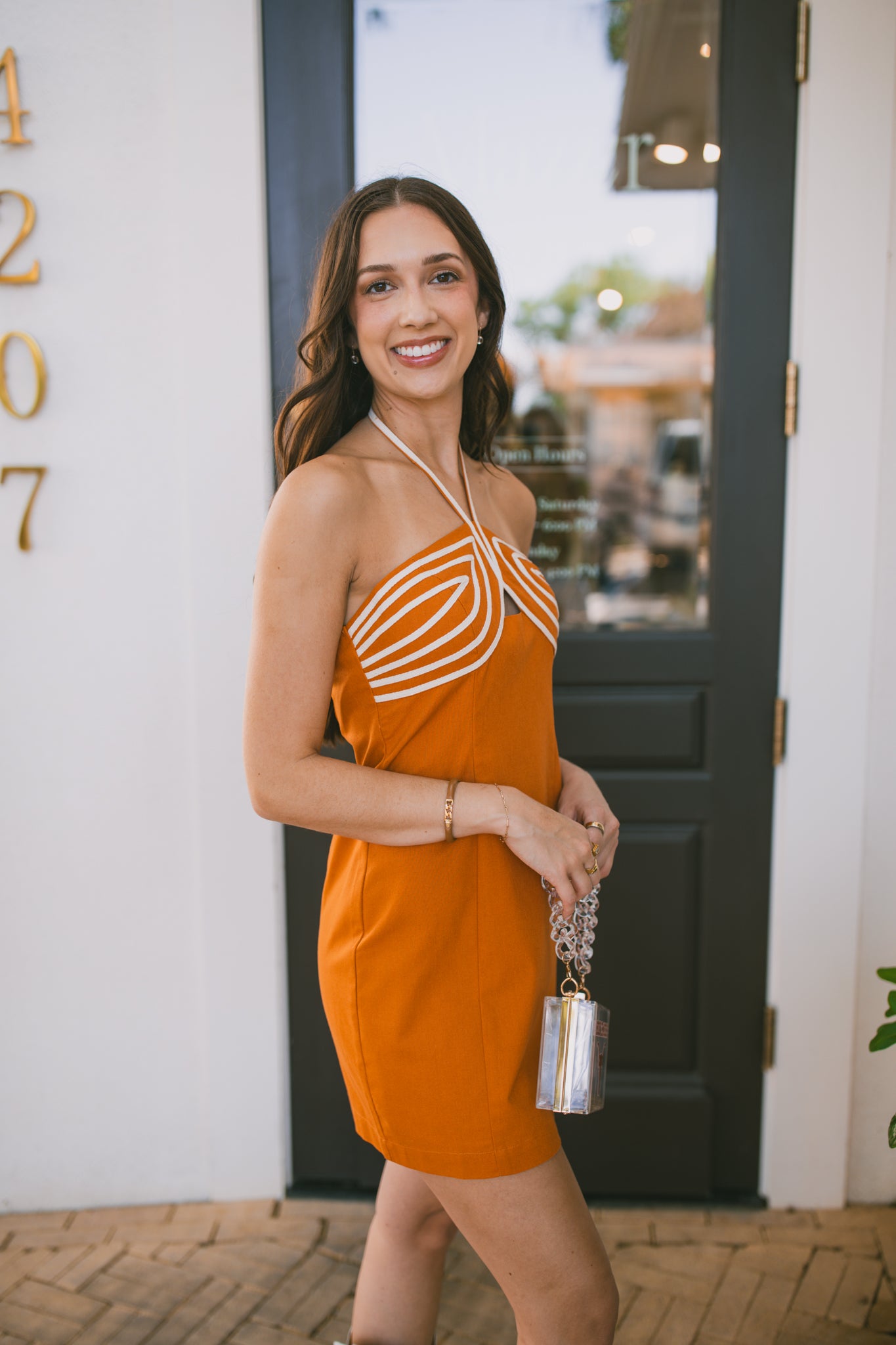 Bevo Halter Mini Dress