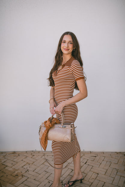Prima Striped Maxi Dress