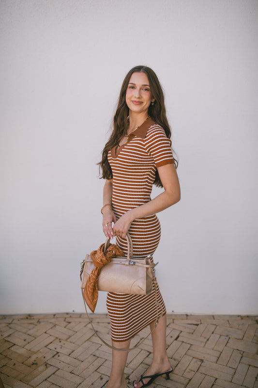 Prima Striped Maxi Dress