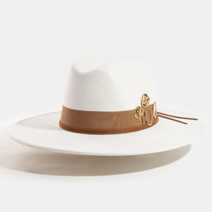 Western Charm Flat Brim Hat