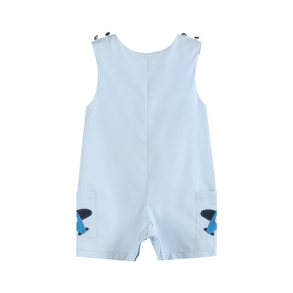 Blue Airplane Shortalls